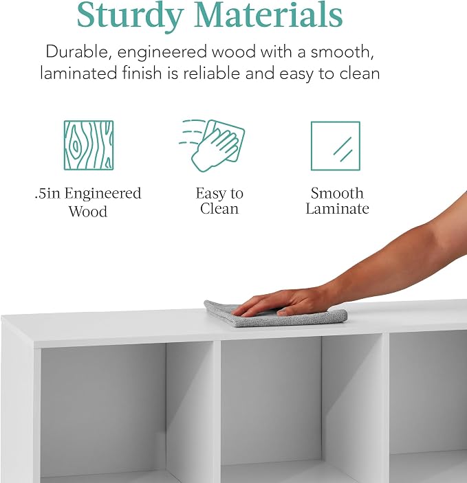Best Choice Products 6-Cube Storage Organizer, 11in Shelf Opening, Display Shelf - Image 7
