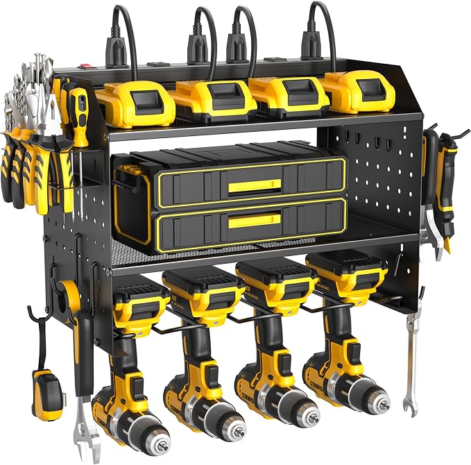 ZESEN Power Tool Organizer Wall Mount, 3 Layer Charging Station by ZESEN