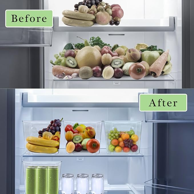 4 Pack Clear Plastic Storage Bins - Image 4
