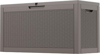 60 Gallon Outdoor Storage Deck Box Waterproof, Large Resin Storage Container by WTFGO