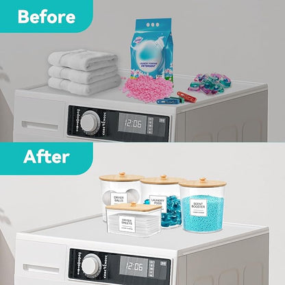 Laundry Pods Container & Dryer Sheet Holder, Laundry Room Organization and - Image 6