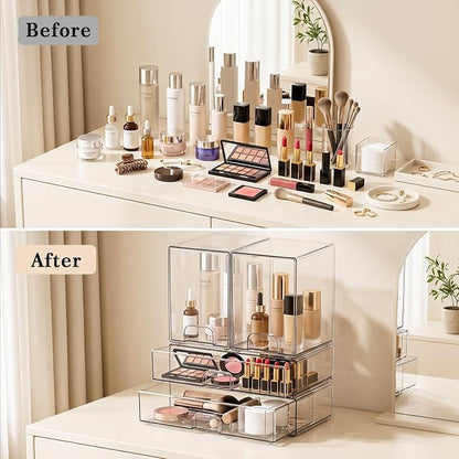 Clear Stackable Storage Drawers: Baby Bottle Storage Organizer, Acrylic Bottles - Image 7
