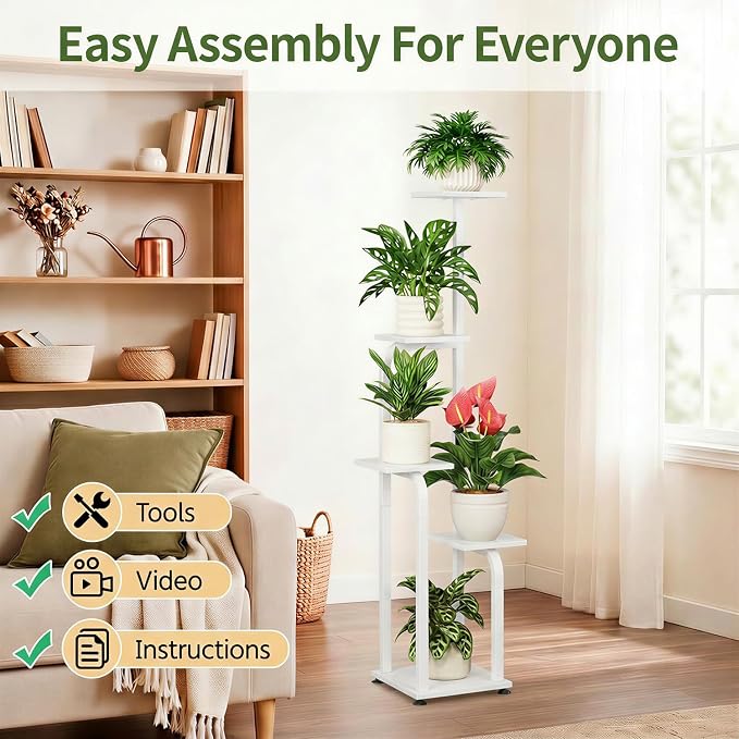 LASZOLA 5 Tiered Plant Stand Tall - Image 7