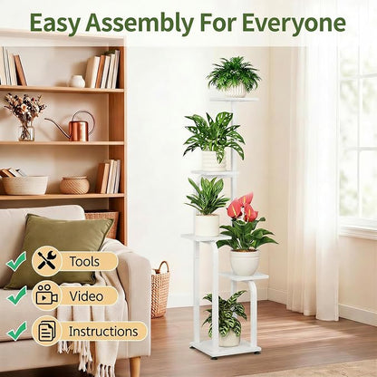 LASZOLA 5 Tiered Plant Stand Tall - Image 7
