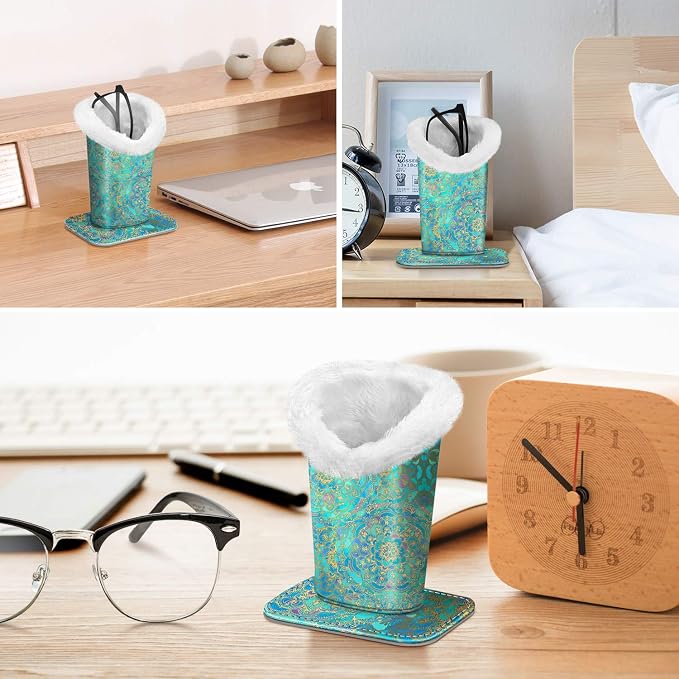 Fintie Plush Lined Eyeglasses Holder, Glasses Stand Case, Anti-scratch Glasses - Image 6