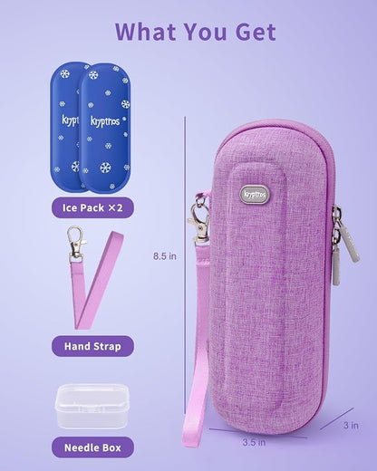 Krypthos Insulin Cooler Travel Case, Diabetes Travel Bag - Image 3