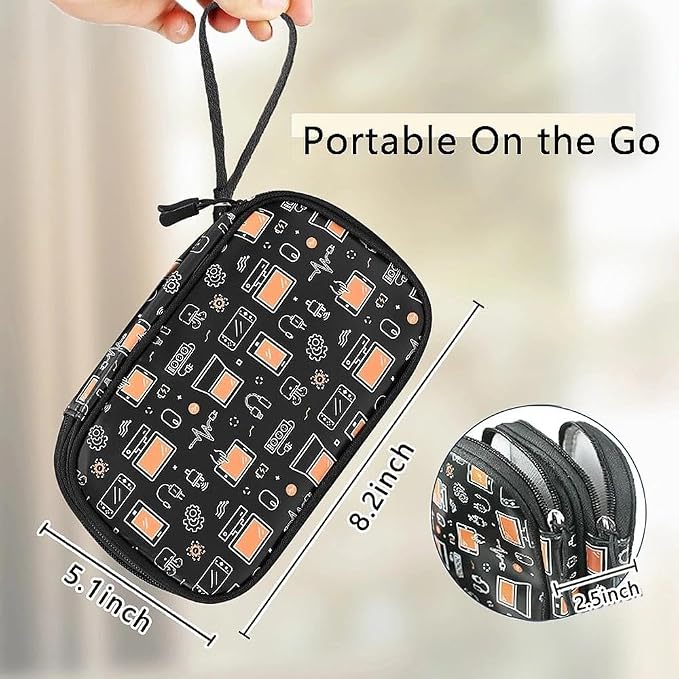 COSHAYSOO Electronics Travel Organizer Tech Bag Charging Cords Case USB Cable - Image 2