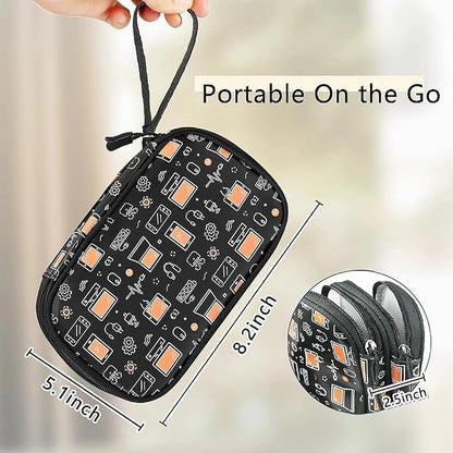 COSHAYSOO Electronics Travel Organizer Tech Bag Charging Cords Case USB Cable - Image 2