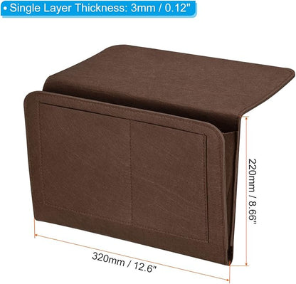 PATIKIL 13in Bedside Caddy, Bed Caddy Bedside Organizer Hanging Soft 5 Pockets - Image 2