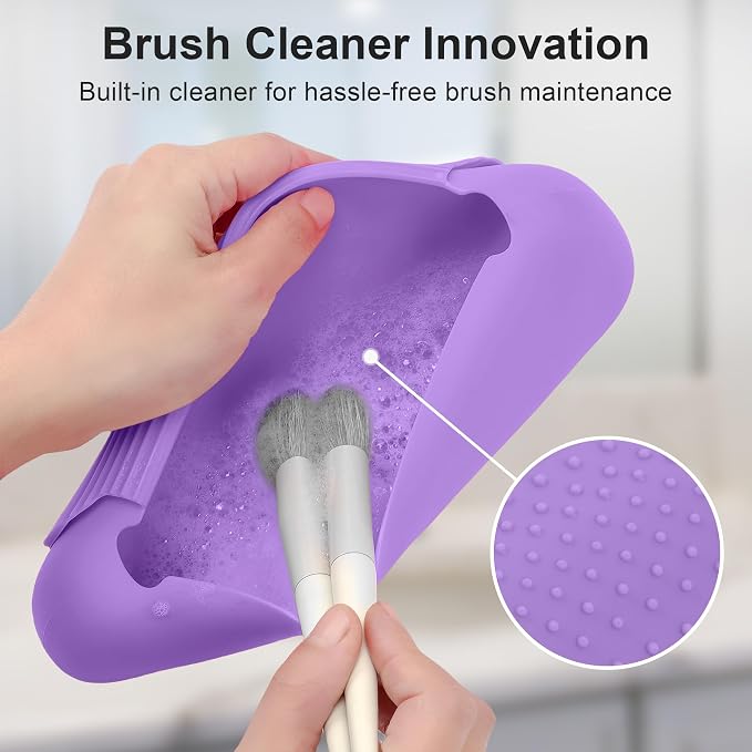 Silicone Travel Makeup Brush Holder - Image 3