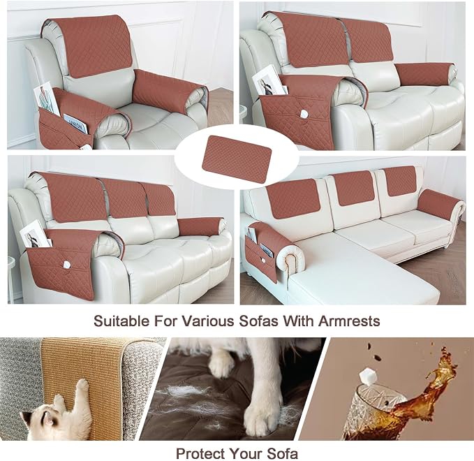Waterproof Sofa Armrest Cover Headrest Cover - Image 7