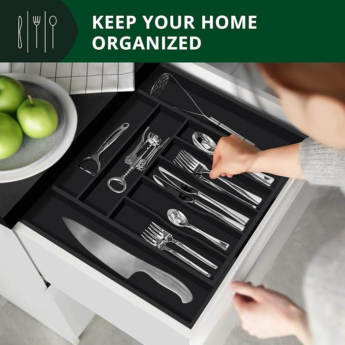 ROYAL CRAFT WOOD Luxury Bamboo Kitchen Drawer Organizer - Image 4