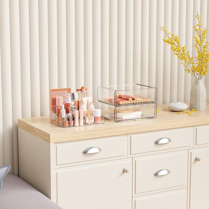 Yieach Clear Acrylic Makeup Organizers Countertop - Image 7