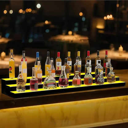 VEVOR LED Lighted Liquor Bottle Display, 3 Tier 70 Inch, Illuminated Home Bar - Image 8