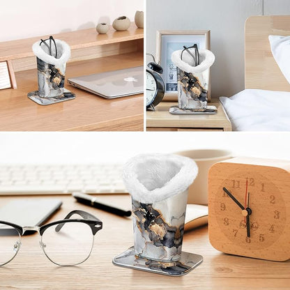 Fintie Plush Lined Eyeglasses Holder, Glasses Stand Case, Anti-scratch Glasses - Image 6