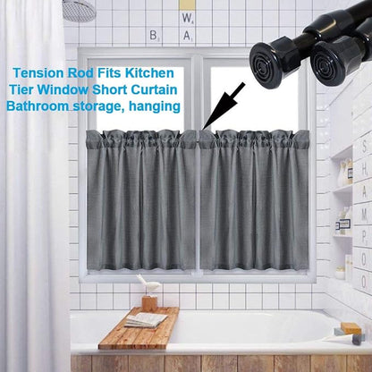 AIZESI Spring Tension Curtain Rods Short Tension Rod | Adjustable, No Drilling - Image 7
