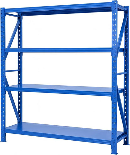 Heavy Duty Warehouse Shelving 4-Tier Industrial Steel Storage Shelves, 2600LB by Unknown