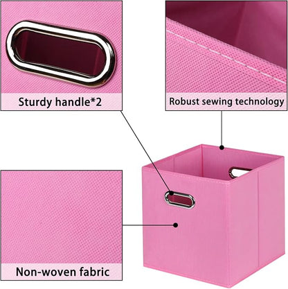 Fabric storage bins Cubes, Fabric Cube Organizer - Image 7
