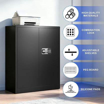 Marcree Digital Storage Cabinet, Metal Storage Locker - Image 4