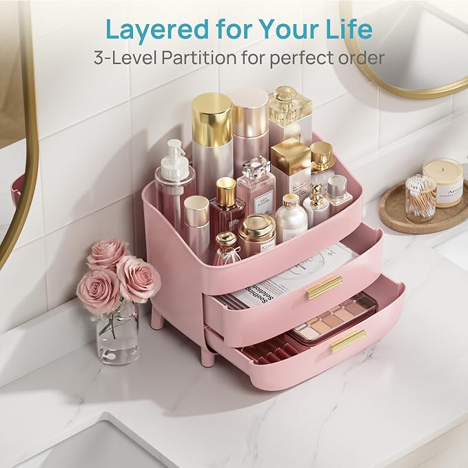 Vtopmart 3-Tier Skincare Makeup Organizer, - Image 4