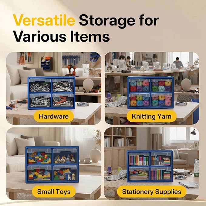 NORTHSKY 4-Drawer Plastic Drawer Storage Cabinet - Image 4
