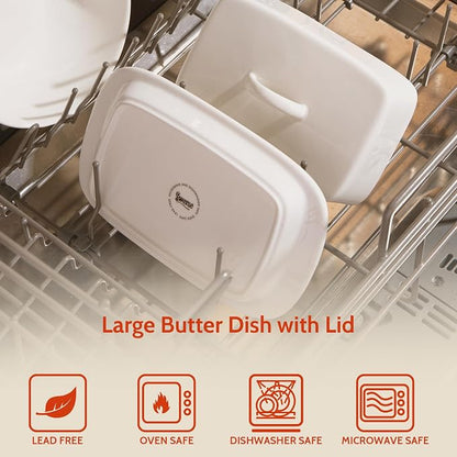 Sweese Large Butter Dish with Lid - Image 7