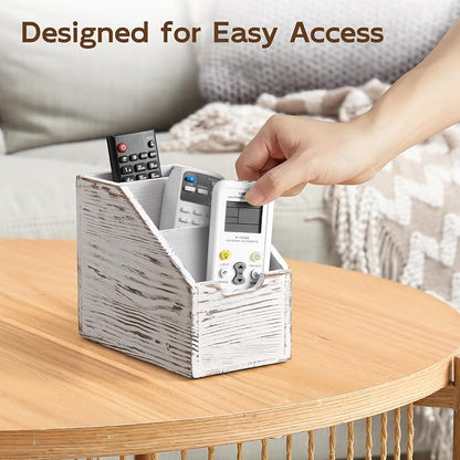Remote Control Holder, TV Remote Holder, Wood Farmhouse Remote Caddy - Image 5