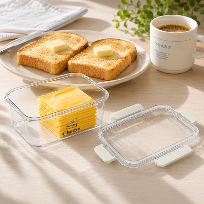 Cheese Container for Refrigerator, BPA-Free Deli Meat Storage Containers - Image 7