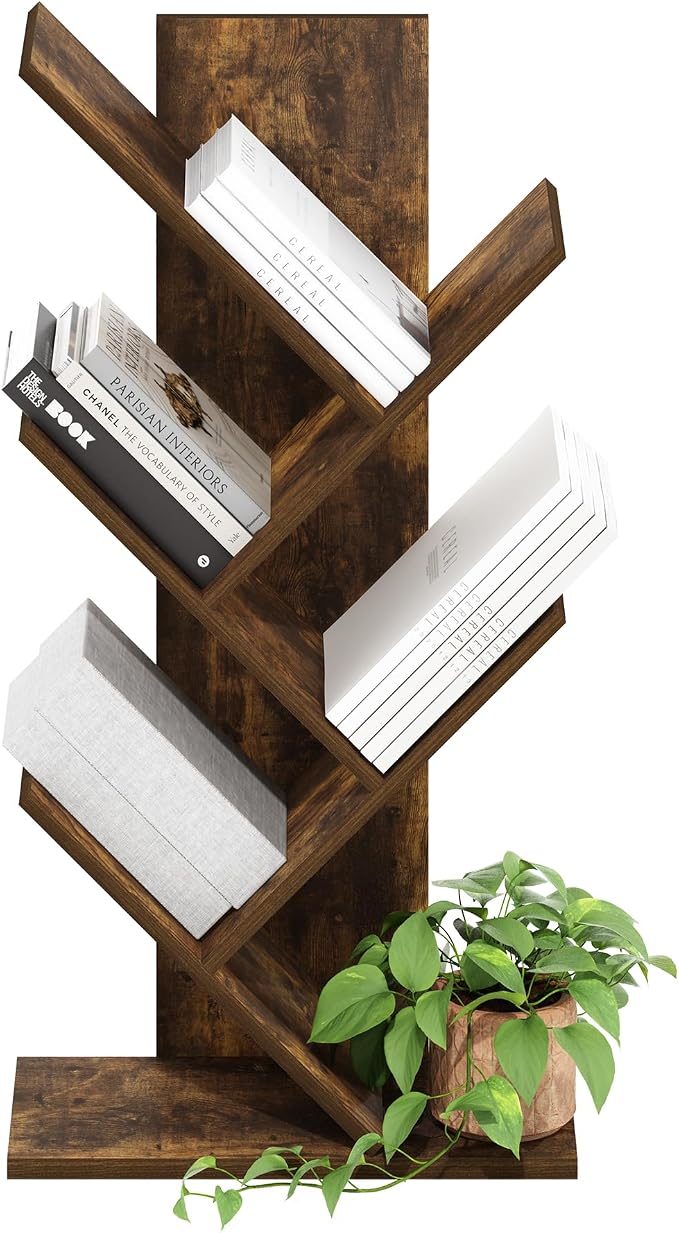 Furinno Tree Book Shelf, 5-Tier Bookshelf, Tree Bookcase - Image 6