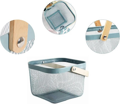 AJIODA Metal Mesh Wire Basket, Small Steel Basket - Image 4