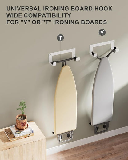 Extra Large Ironing Board Hanger Wall Mount Stainless Steel, Y T Leg Ironing - Image 3