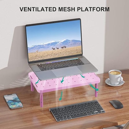WALI Computer Monitor Stand for Desk, Adjustable Laptop Riser, Desk Monitor - Image 5