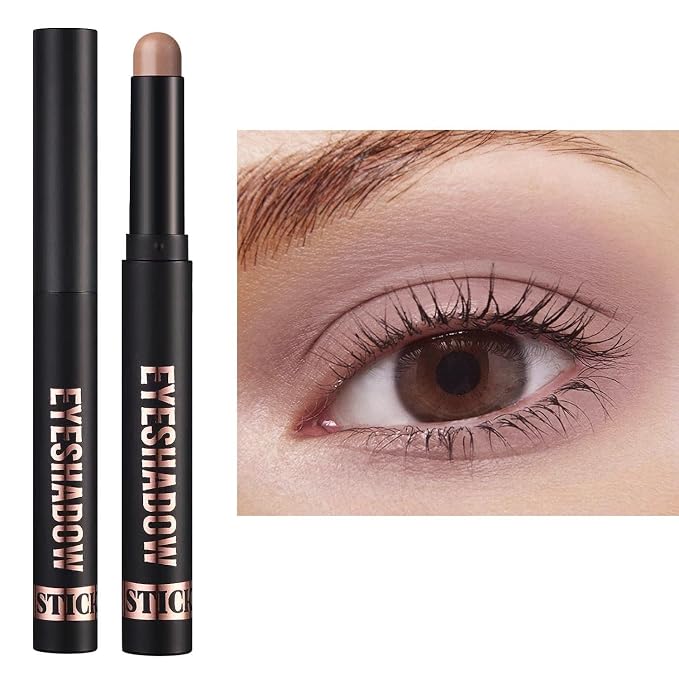 Matte Cream Eyeshadow Stick Nude Eye Shadow Sticks Waterproof Longwear by Wavuketu