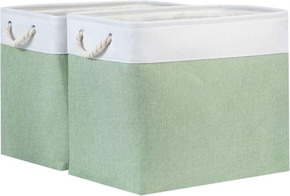 Bidtakay Large Storage Baskets for Nursery Toy Organizer Collapsible Organizing by BidtakayBaskets