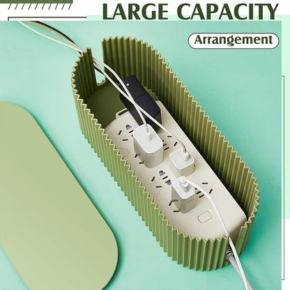 Marsui 2 Pcs Green Cable Management Organizer Box - Image 3