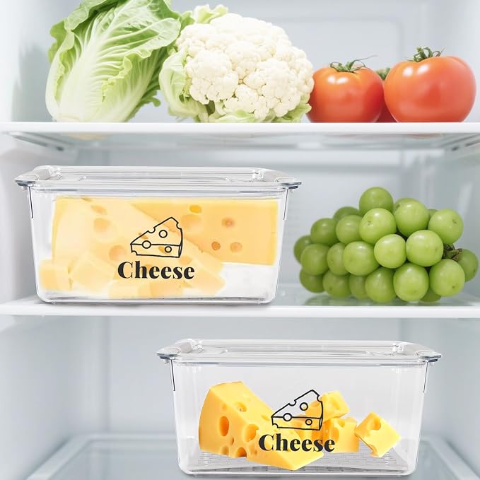 Cheese Holder Food Storage, Airtight Cheese Storage Box - Image 6