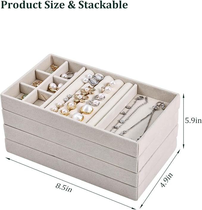 Stackable Jewelry Organizer Trays - Image 4