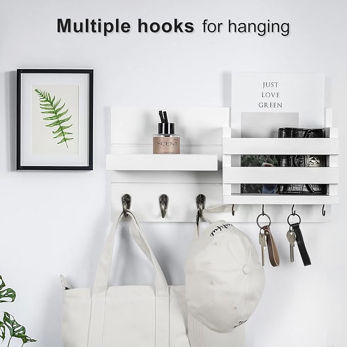 Lwenki Mail Organizer for Wall Mount – Key Holder - Image 3