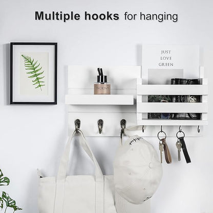 Lwenki Mail Organizer for Wall Mount – Key Holder - Image 3