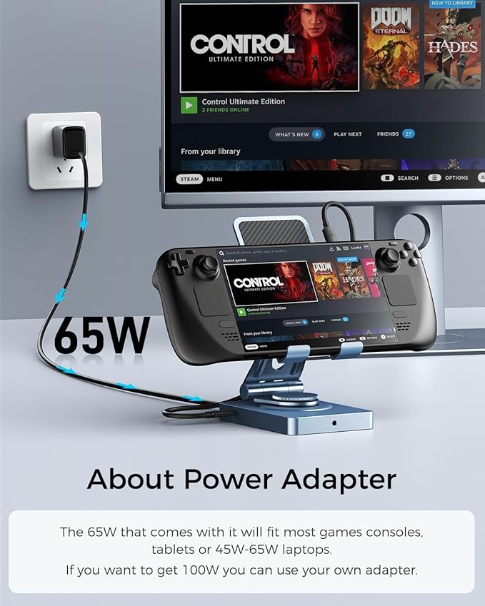 360° Rotating USB C Docking Station - Image 8