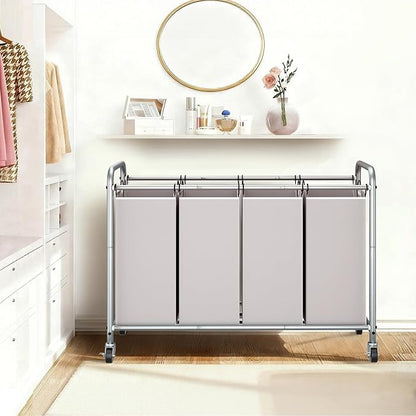 STORAGE MANIAC Laundry Sorter 4 Section, 47.5 Gal Laundry Hamper - Image 7