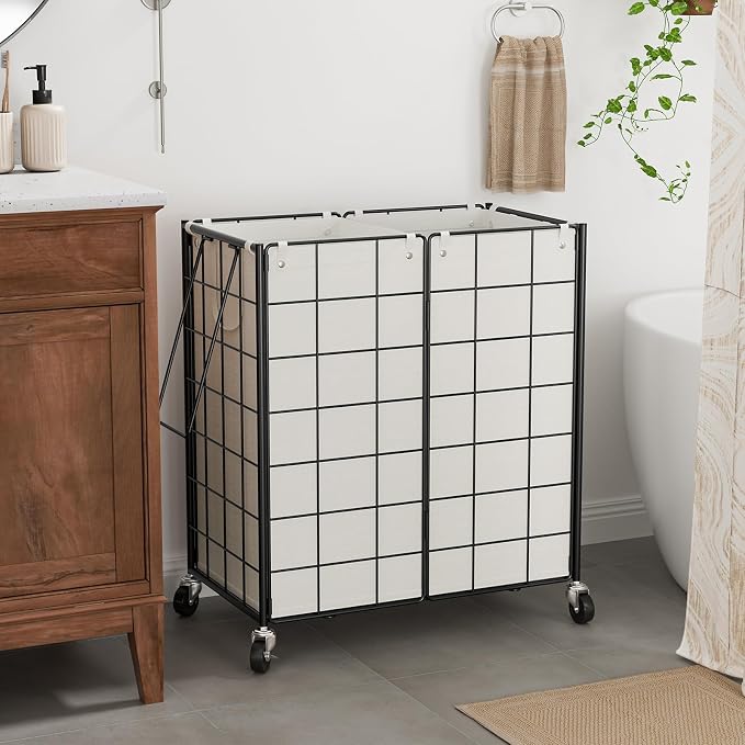 WOWLIVE Double Laundry Hamper - Image 2
