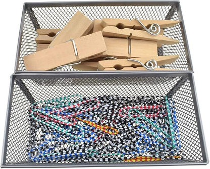 HAHIYO Stackable Mesh Tray Cup 6 x 3 x 2 inches Sturdy Container - Image 5