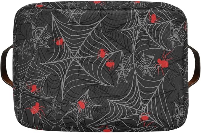 ZAZYXTJ Goth Spider Web Storage Basket - Image 8