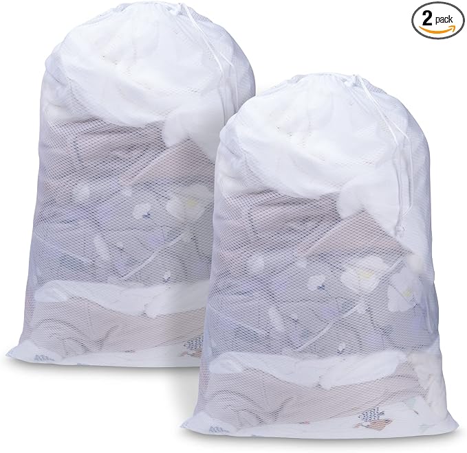 Meowoo Large Mesh Laundry Bag, 24×36inch Heavy Duty Mesh Laundry Bags by MeowooOfficial