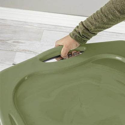 30 Gallon Plastic Storage Bin – Full-Grip Handles, Easy-Carry Stackable Heavy - Image 4
