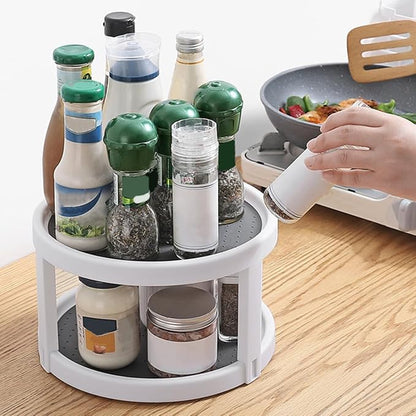 ARTIBETTER Rotating Double-tier Spice Rack Organizer - Image 5