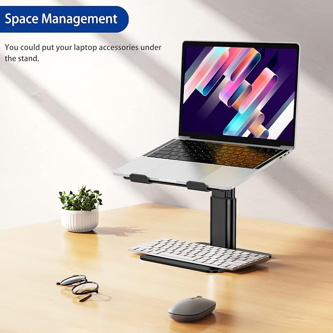BESIGN LSX6N Laptop Stand, Ergonomic Adjustable Notebook Riser Holder, Computer - Image 6