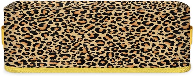 Leopard Skin Animals Bathroom Storage Basket, Foldable by ModaQua