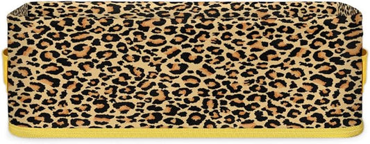 Leopard Skin Animals Bathroom Storage Basket, Foldable by ModaQua